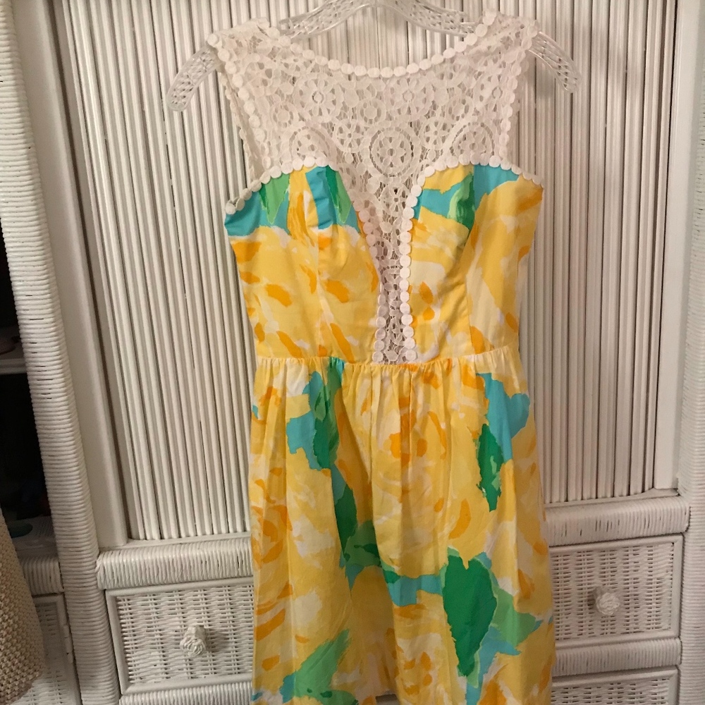 Lilly Pulitzer Yellow First Impressions Dress